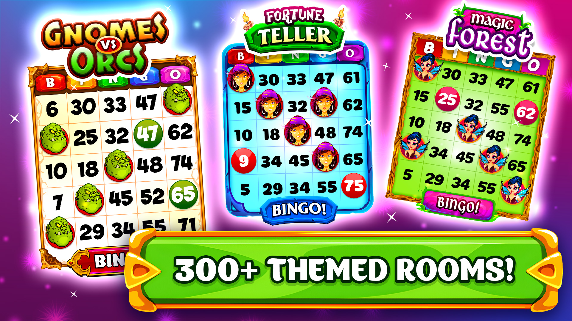 Number cards and magic theme